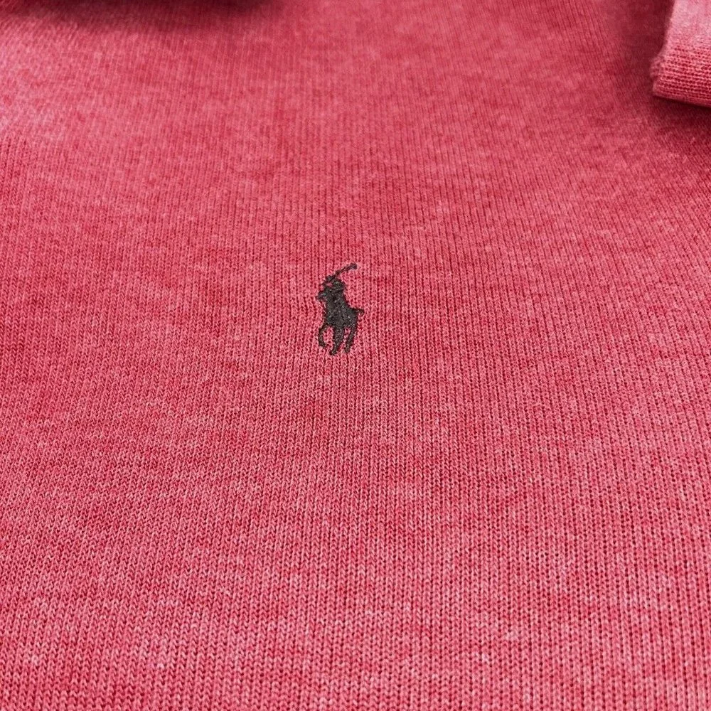Polo by Ralph Lauren Men's Red Quarter-Zip Sweatshirt